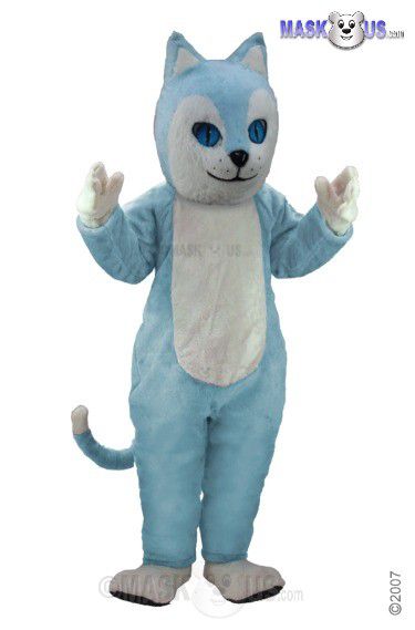 Blue Cat Mascot Costume T0040