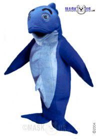 Blue Fish Mascot Costume 47702
