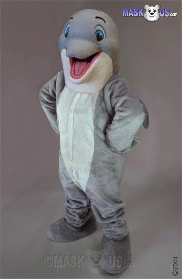 Happy Dolphin Mascot Costume 47319