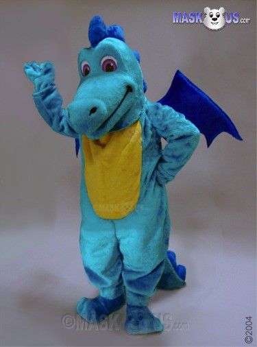 Lt Blue Dragon Mascot Costume 46108