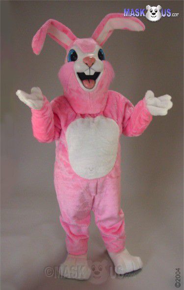 Pink Rabbit Mascot Costume 45003