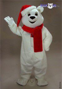 Snow Bear Mascot Costume 41417