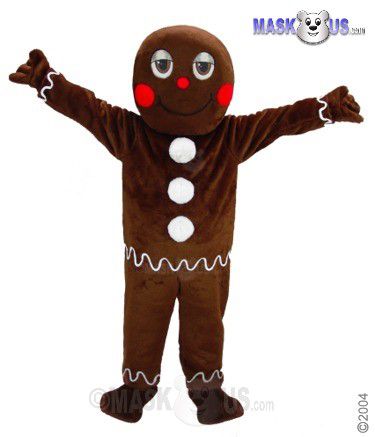 Gingerbread Man Mascot Costume 44345