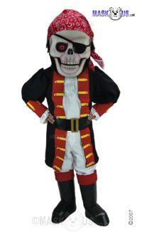 Skull Pirate Mascot Costume T0273