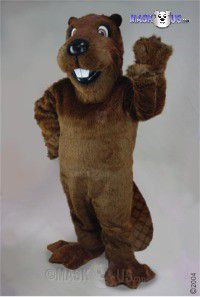 Barney Beaver Mascot Costume 48152