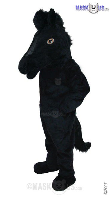 Black Mustang Mascot Costume T0168