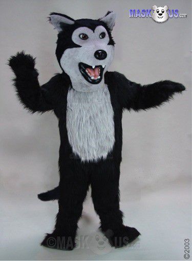 Black Wolf Mascot Costume 25146