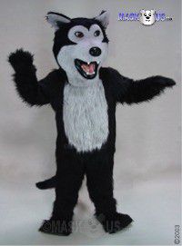 Black Wolf Mascot Costume 25146