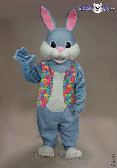 Blue Bunny Mascot Costume 45010