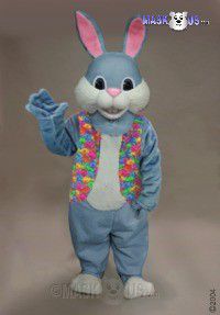 Blue Bunny Mascot Costume 45010