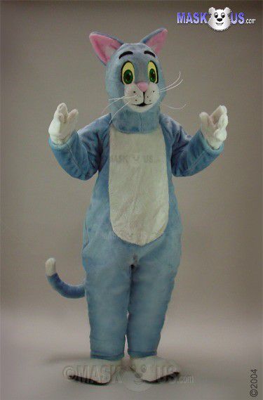 Blue Cat Mascot Costume 43086