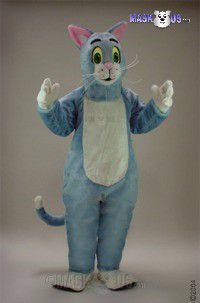 Blue Cat Mascot Costume 43086