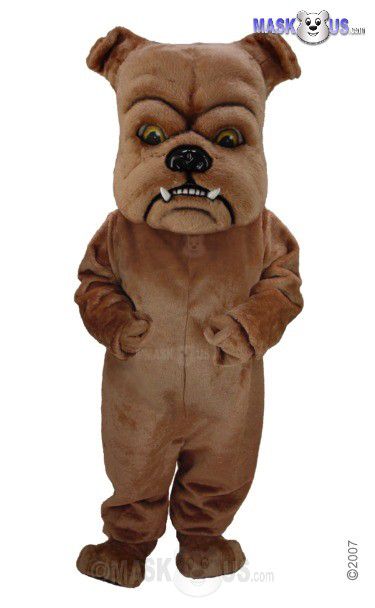 Brown Bulldog Mascot Costume T0073