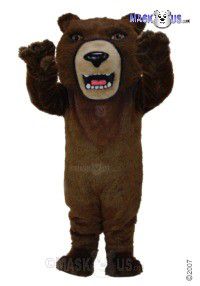 Brown Grizzly Mascot Costume T0043