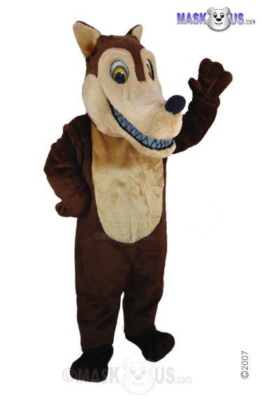 Brown Wolf Mascot Costume T0106