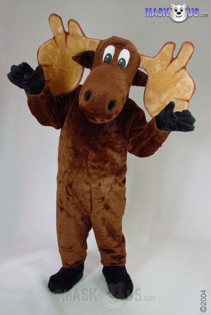 Cartoon Moose, Deluxe Adult Size Moose Mascot Costume - 48156 - MaskUS.com