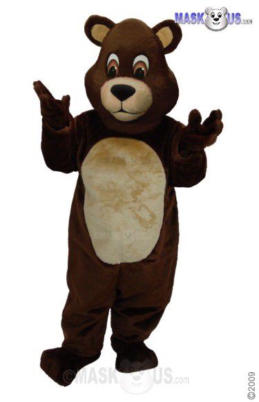 Chocolate Teddy Mascot Costume 41444
