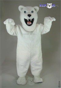 Fierce Polar Bear Mascot Costume 21010
