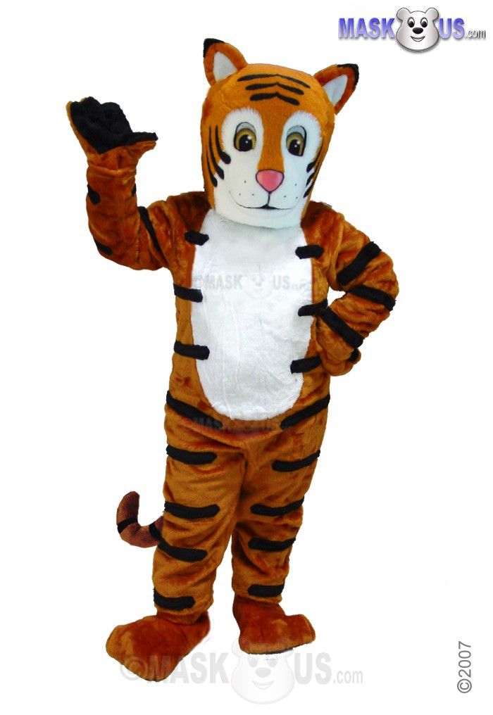 Friendly Tiger Mascot Costume