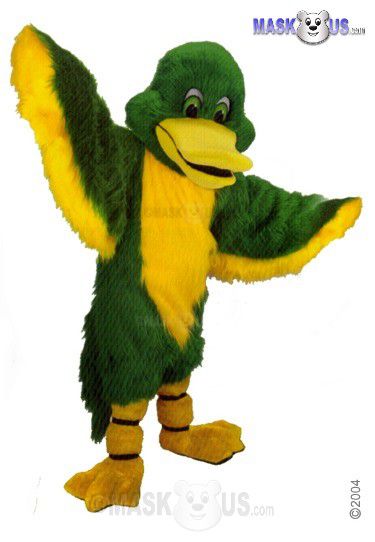 Green Duck Mascot Costume T0444