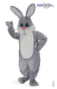 Grey & White Mascot Costume T0237