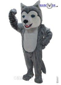 Grey Husky Mascot Costume T0079