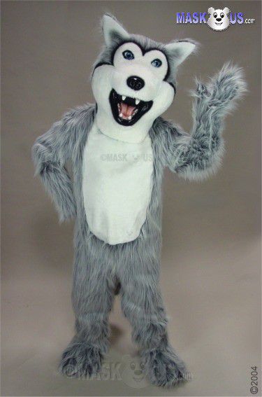 Grey Husky Mascot Costume 25121
