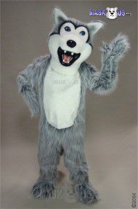 Grey Husky Mascot Costume 25121