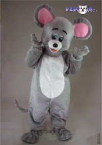 Grey Mouse Mascot Costume 42264