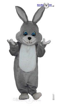 Grey Rabbit Mascot Costume T0231