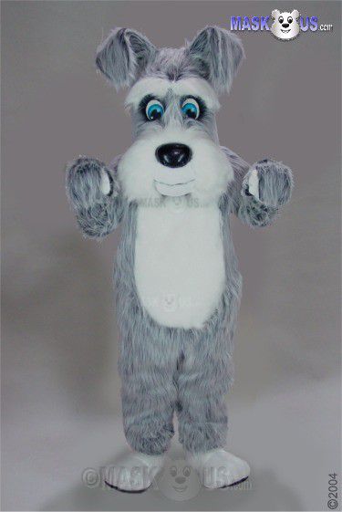 Terrier, Deluxe Adult Size Grey Terrier Dog Mascot Costume