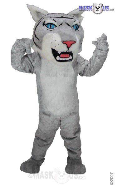 Grey Wildcat Mascot Costume T0019