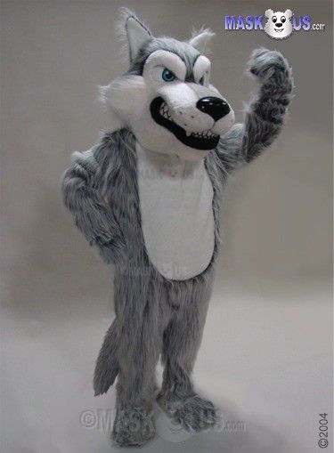 Grey Wolf Mascot Costume 45147