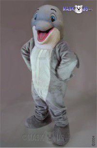 Happy Dolphin Mascot Costume 47319