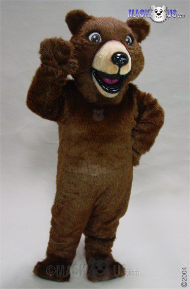 Happy Grizzly Mascot Costume 41032