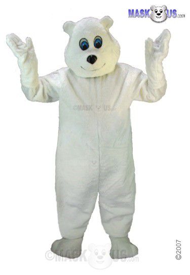 Happy Polar Bear Mascot Costume T0064