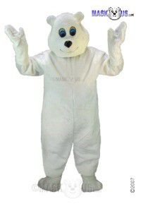 Happy Polar Bear Mascot Costume T0064