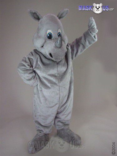 Happy Rhino Mascot Costume 41294