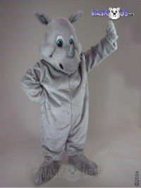 Happy Rhino Mascot Costume 41294