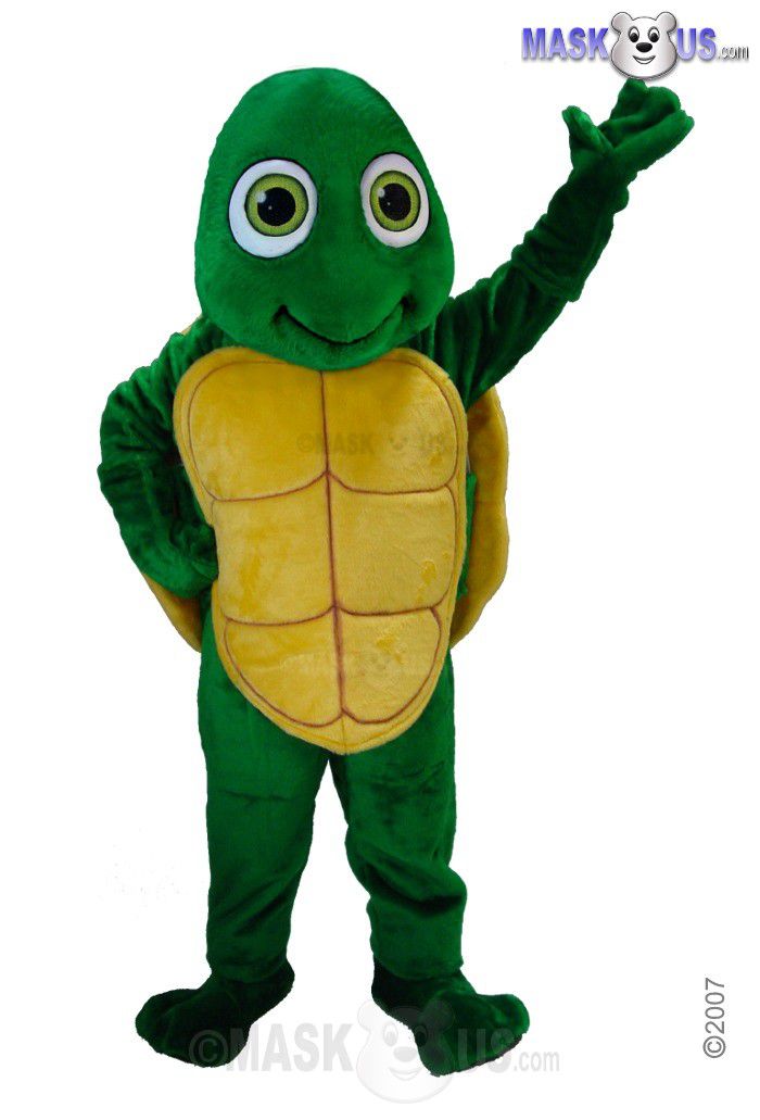 Happy Turtle, Deluxe Adult Size Turtle Mascot Costume - T0208 