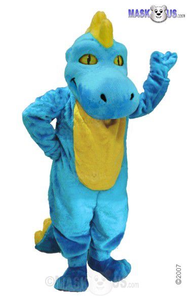 Lt Blue Dino Mascot Costume T0214