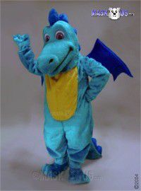 Lt Blue Dragon Mascot Costume 46108