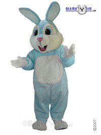 Light Blue Rabbit Mascot Costume T0232