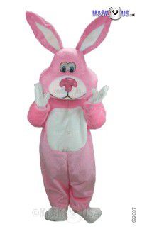 Pink Cottontail Mascot Costume T0256
