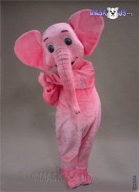 Pink Elephant Mascot Costume 41289