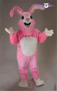 Pink Rabbit Mascot Costume 45003