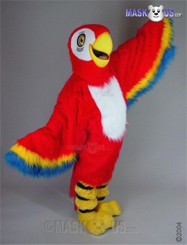 Red Macaw Mascot Costume 42087