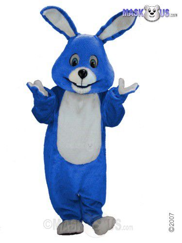 Royal Blue Bunny Mascot Costume T0225