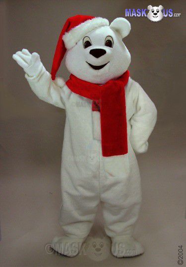 Snow Bear Mascot Costume 41417