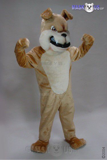 Tan Bulldog Mascot Costume 45427